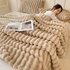 Flannel Blanket Soft Touch Fleece Bed Sheet Thickened Plush Blanket Sofa Cover Blanket