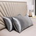 Satin Tencel Pillowcase Set (2-Pack) – Luxury Silk-Like Pillow Cover, Soft & Hypoallergenic (Standard Size, Machine Washable)