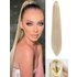 Claw 24″ Long Straight Clip In Natural Looking Synthetic Hair Extension Ponytail Hairpiece For Women