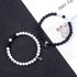 Heart beating couple bestie bracelets Creative niche design A pair of magnet bracelets attracting each other