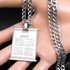 Stainless Steel Quran Arabic Necklace Islamic Muslim Islam God Allah Silver Color Necklaces Men Jewelry