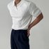 Men’s Clothing Knitted Polo Shirt Short Sleeve Casual Half Sleeve Lapel T Shirt Fashion Slim Fit Top