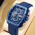 Men’s Watches Luxury Chronograph Rectangle Quartz Wristwatch Waterproof Luminous Watch For Men Date Clock