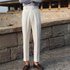 Men’s Clothing Casual Pants Men’s Summer Mature Style High End Slim Fit Suit Pants Trendy Brand Skinny Nine Point Pants For Boys