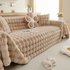Unisex Winter rabbit plush sofa towel cover winter thick non slip sofa cover new style cushion