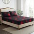 Love Black Couple Bed Sheet Polyester Skin Friendly Bed Fitted Sheet Mattress Protector Fitted Sheet
