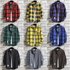 Men’s Clothing casual plaid shirt trendy and versatile popular online long sleeved shirt