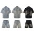 Men’s Clothing Summer Personality Washed Jeans Hip Hop Ins Trend High Street Trend Handsome Men And Women Denim Suit