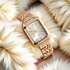 Women’s Watches Simple Watch For Women Peacock Green High-end Rectangular Steel Belt Student Women’s Watch Women’s Watch