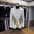 „Men’s 3-Piece Suit Set | Slim Fit Wedding & Business Suit | Breathable Acetate Fabric | White Formal Outfit (Jacket + Pants + Vest) | XS-XXXL“