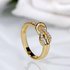 Knotted Flower Inlaid Diamond Korean And Japanese Style Elegant Women’s Engagement Wedding Ring