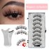5-Pair Magnetic Eyelashes Set – Reusable False Lashes With Clips For Daily Wear (Easy To Apply)