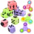 Stress Relief Toys Novel Decompression Set Infinite Rubik’s Cube Finger Gyro Bubble Music Decompression Dice Three Piece Set