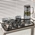 Family Organizer Cup Suit Household Simple Large Capacity Cold Water Bottle Nordic Heat-resistant Tea Set Tea Cup Living Room Water Cup Suit