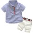 Children’s Clothing Boys Summer Short Sleeved Cotton Tops Trendy Children’s Shorts Two Piece Suits Foreign Trade Children’s Clothing Wholesale
