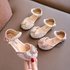 Girls Sandals 2025 New Small And Medium Children’s Soft Bottom Closed Toe Princess Shoes Non Slip Rhinestone Children’s Princess Shoes Sparkling