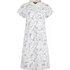 Weird Fish Suffolks Organic Cotton Printed Jersey Dress Light Cream Size 14