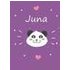 Juna: Ein Individuelles Panda Tage-/Notizbuch Mit Dem Namen Juna Und Ganzen 100 Linierten Seiten Im Tollen 6x9 Zoll Format ( - Matdesignz