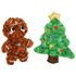 FIT+FUN jouet de Noël en peluche pain d’épices ou sapin de Noël — vue 2
