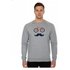 Rubb R Sweatshirt Schnurrbart Grau