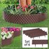 Easylife Rattan Effect Lawn Edging in Brown, Size Pack Of 6