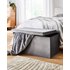 Velvet Foldable Storage Ottoman