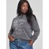 Acid Wash Slogan Sweatshirt