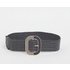 Black Raffia Stretch Belt