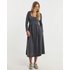 Acid Wash Jersey Midi Dress