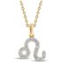 9ct Gold Diamond Leo Pendant