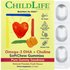 Childlife Essentials ChildLife Essentials, Essentials, Omega-3 DHA + Choline, SoftChew Gummies, Passion Fruit, 27 Tablets