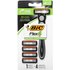 Bic BIC, Flex 4 Sensitive, 1 Handle, 4 Cartridges