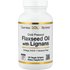 California Gold Nutrition California Gold Nutrition, Cold Pressed Flaxseed Oil with Lignans, 120 Veggie Softgels (1 g per Softgel)