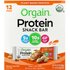 Orgain Orgain, Organic Plant-Based Protein Snack Bar, Peanut Butter Chocolate Chunk, 12 Bars, 1.41 oz (40 g) Each
