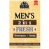 Okay Pure Naturals Okay Pure Naturals, Men's 2 in 1, Hair & Body Shampoo + Soap Bar, Fresh, 1 Bar, 9 oz (255 g)