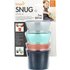 Boon Boon, Snug Snack®, Universal Silicone Snack Lid with Cup, 9m+, 2 Cups & 2 Lids, 7 oz (207 ml) Each