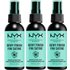 NYX Professional Makeup Dewy Setting Spray Trio