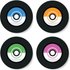 Vinyl Coasters Coaster Set