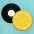 Lemon Record Player Slip Mat