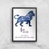 Leo The Lion Giclée Art Print - A3 - Black Frame