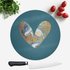 Heart Earth Round Chopping Board