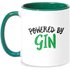 Powered By Gin Mug - White/Green