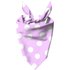 Light Pink Polka Dots Pet Bandana - Small