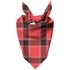 Red & Black Cross Tartan Pet Bandana - Small