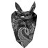 Monochrome Layered Paisley Pet Bandana - Small