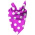 Cerise Polka Dots Pet Bandana - Large