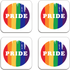 Pride Badge Coaster Set