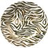Zebra Print Porcelain Side Plate - Gold