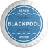 Decorsome Blackpool Beach Badge Round Cushion