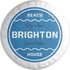 Decorsome Brighton Beach Badge Round Cushion
